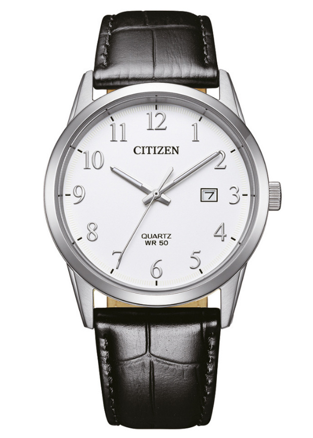 Đồng Hồ Nam Citizen Pin-Quartz Dây Da BI5008-00A - Mặt Trắng (39mm)