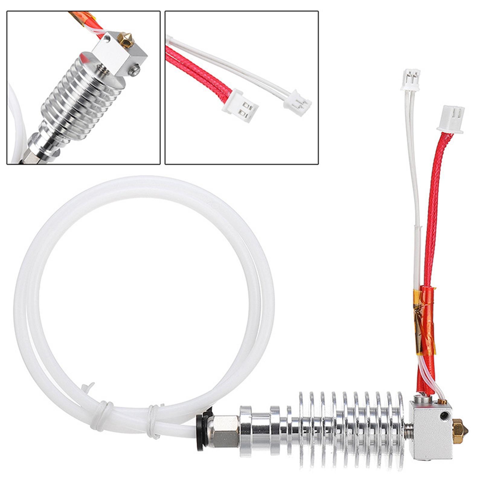 V5 Hot End Extruder Head Kit, 1.75mm 3D Printer Parts, 0.4mm Nozzles Hot End 12V 3D Printing, for i3 MEGA