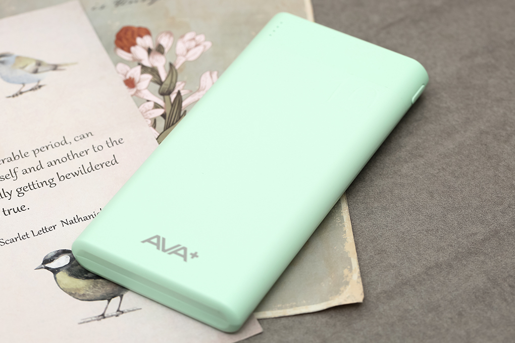 Pin sạc dự phòng Polymer 10.000mAh AVA+ JP208 - Hàng chính hãng - Xanh