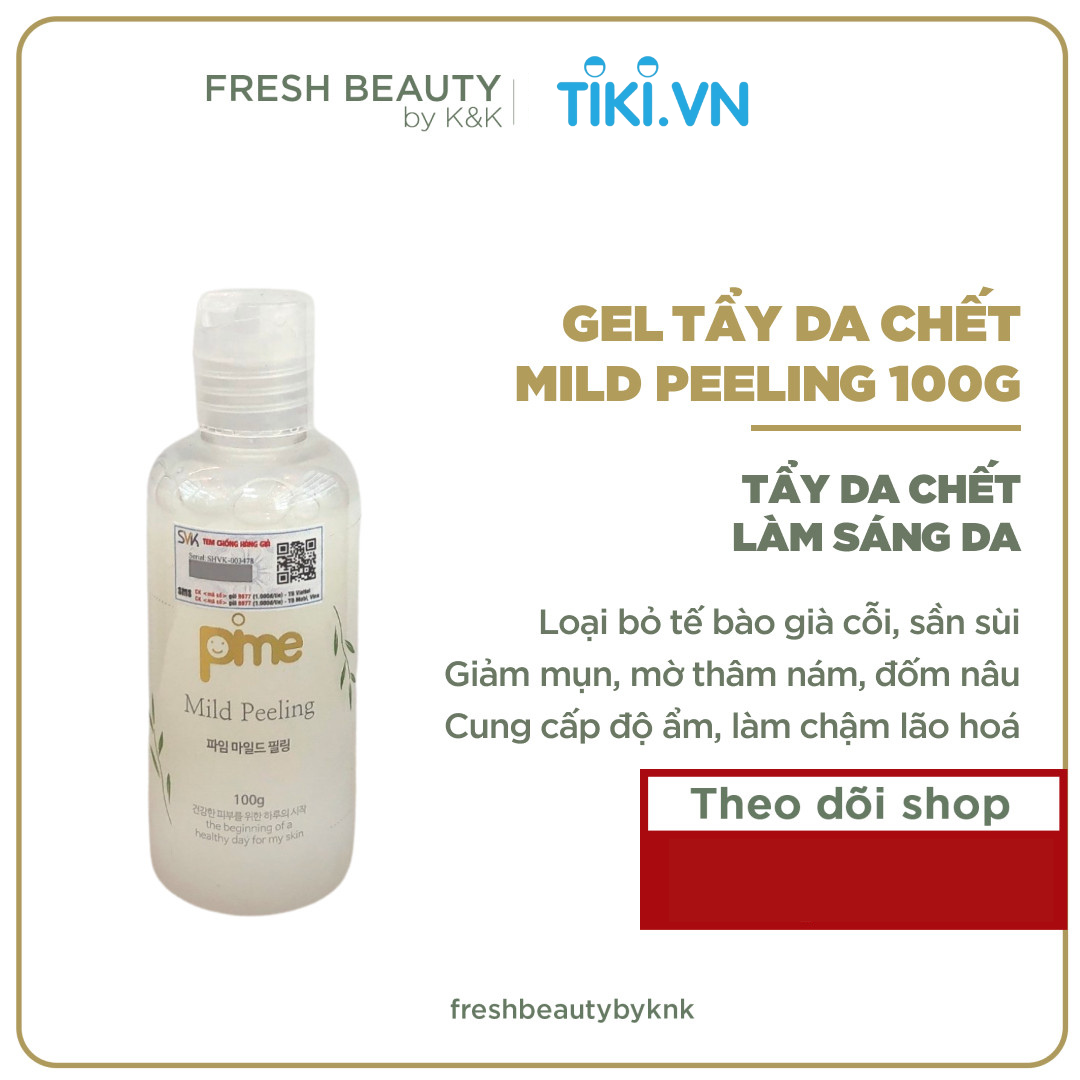 Gel tẩy da chết Pime Mild Peeling chứa dưỡng ẩm, hỗ trợ giảm mụn, mờ nám, sạch sâu dịu nhẹ 100g