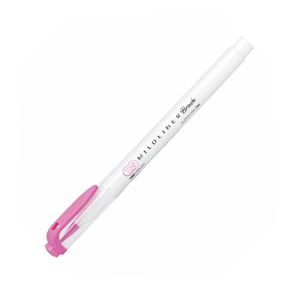 Bút Cọ 2 Đầu Zebra Mildliner Brush WFT8-MFU - Mild Fuchsia