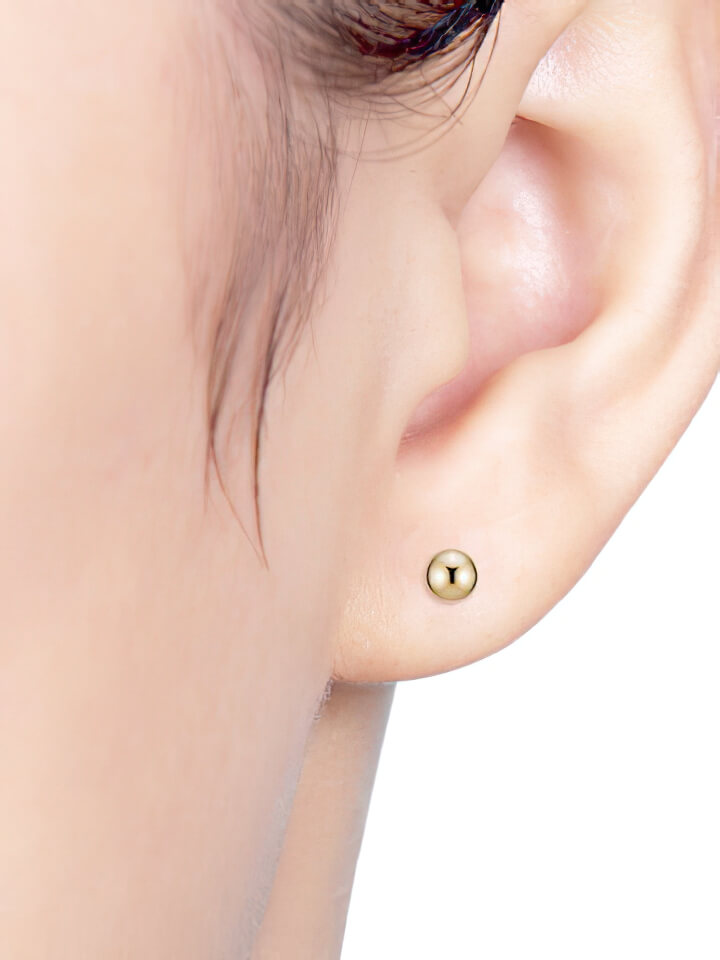 Khuyên tai bi vàng 14K Hàn Quốc - Thời trang và phong cách cho các nàng - MOON Jewelry