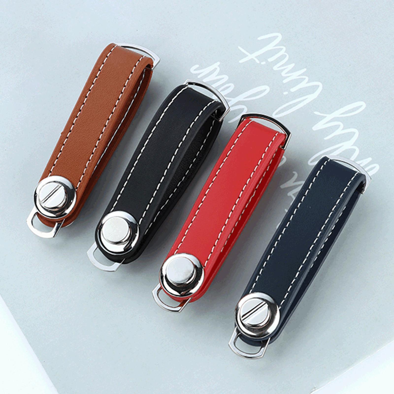 PU Leather Keychain Birthday Gift Car Key Pouch Bag Case Wallet Holder Chain