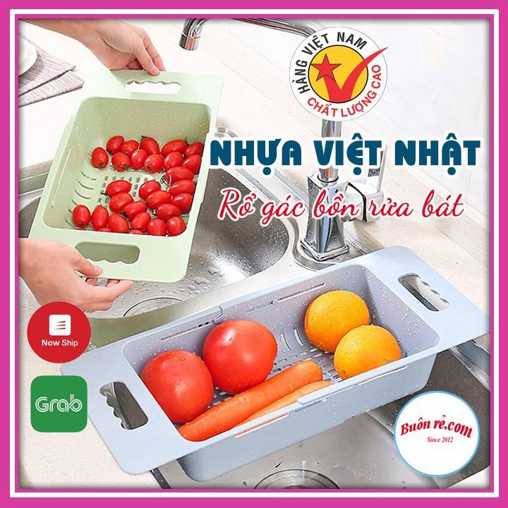 Rổ co giãn gác bồn rửa chén bát nhựa Việt Nhật 00662 Buôn Rẻ