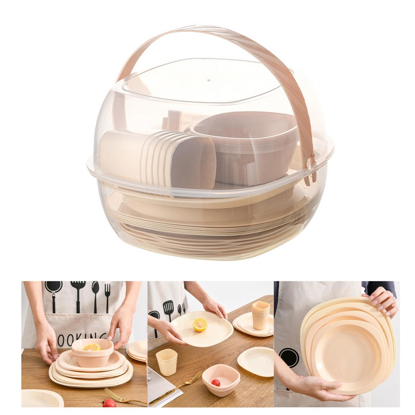 Camp Cookware Mess Practical Bowls Plates for Short Trips Barbecue Trips