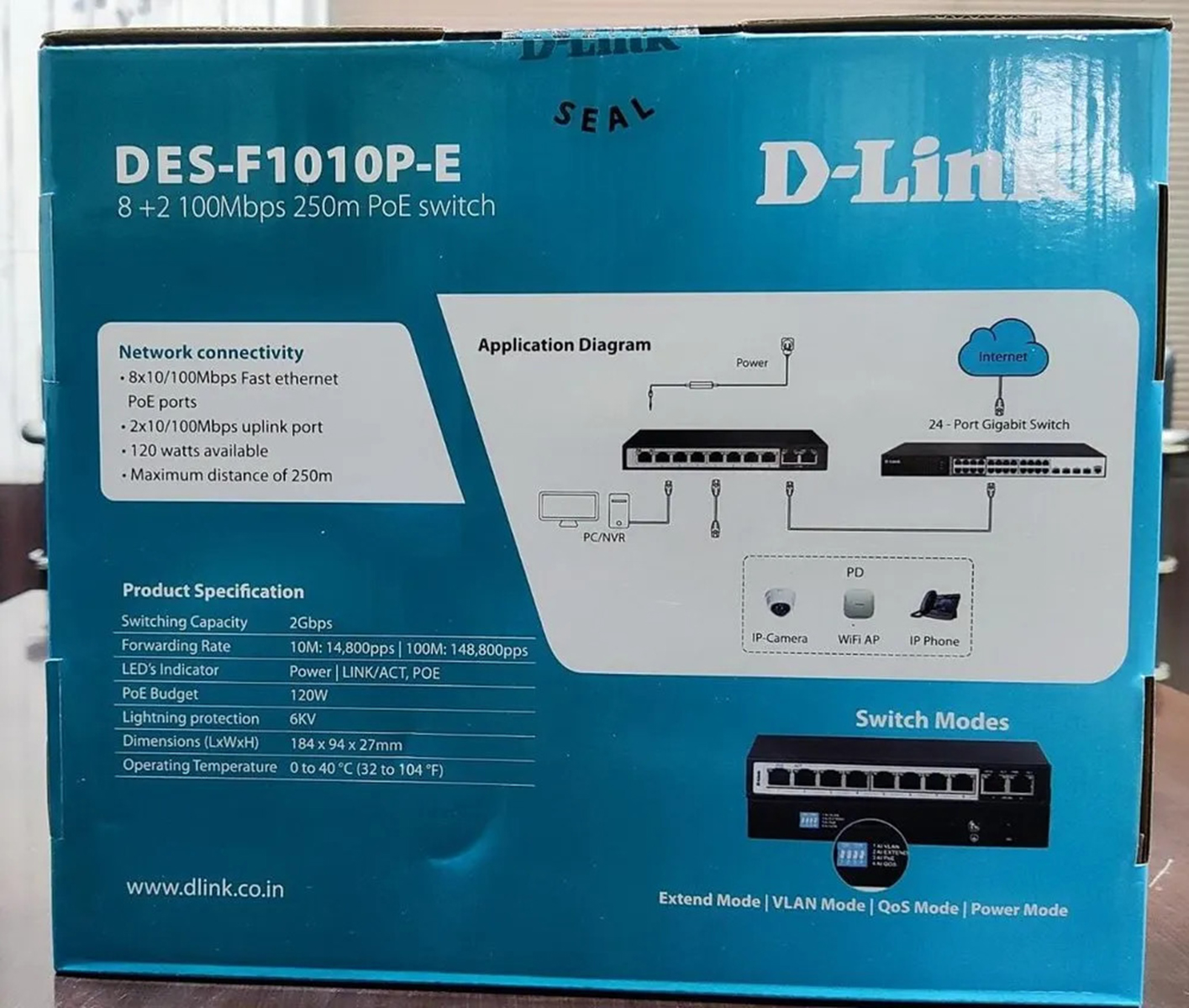 Switch 8 Port 10/100/1000 PoE D-Link DGS-F1010P-E- hàng chính hãng