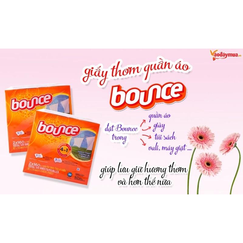 Giấy thơm quần áo Bounce 160 tờ