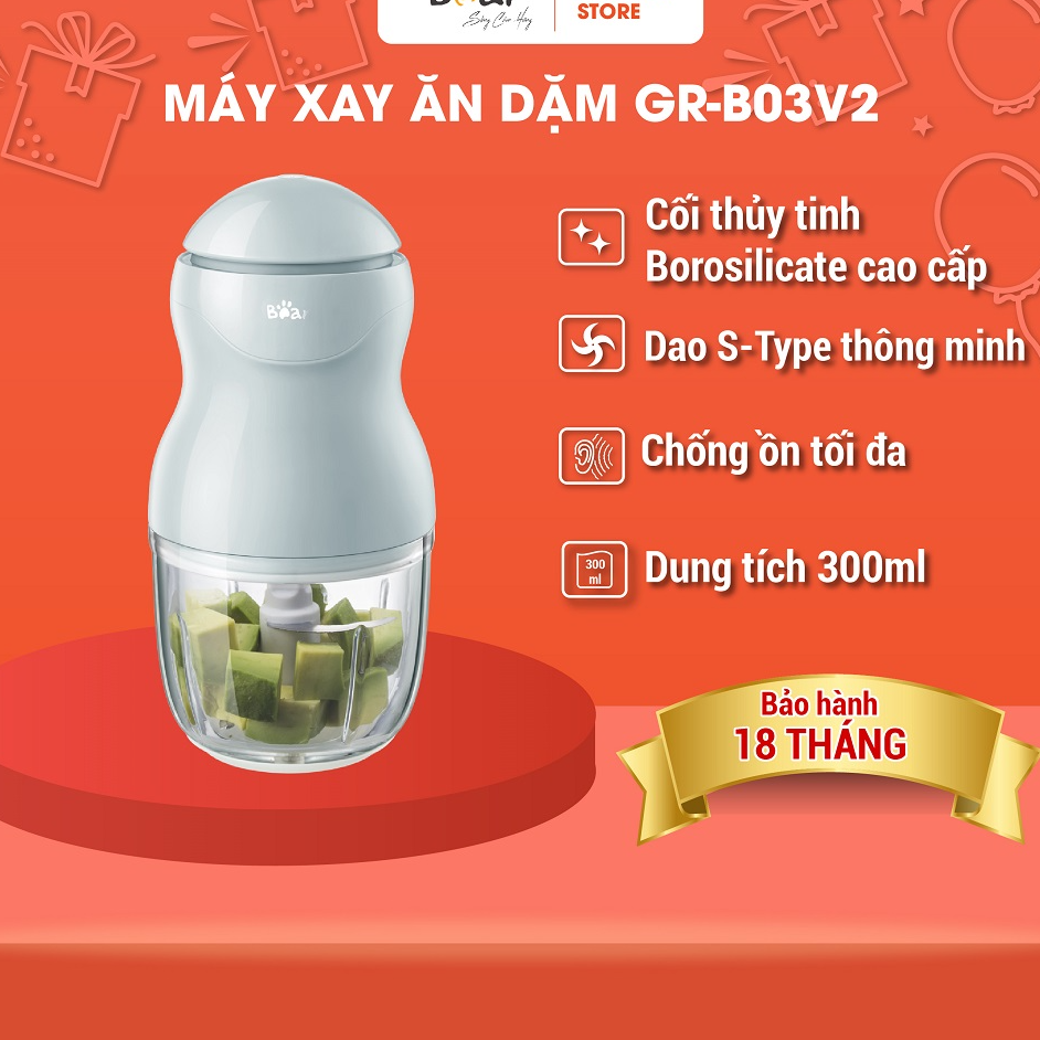 Máy xay ăn dặm 0.3L Bear QSJ-A01F2 (GR-B03V2) Hàng chính hãng