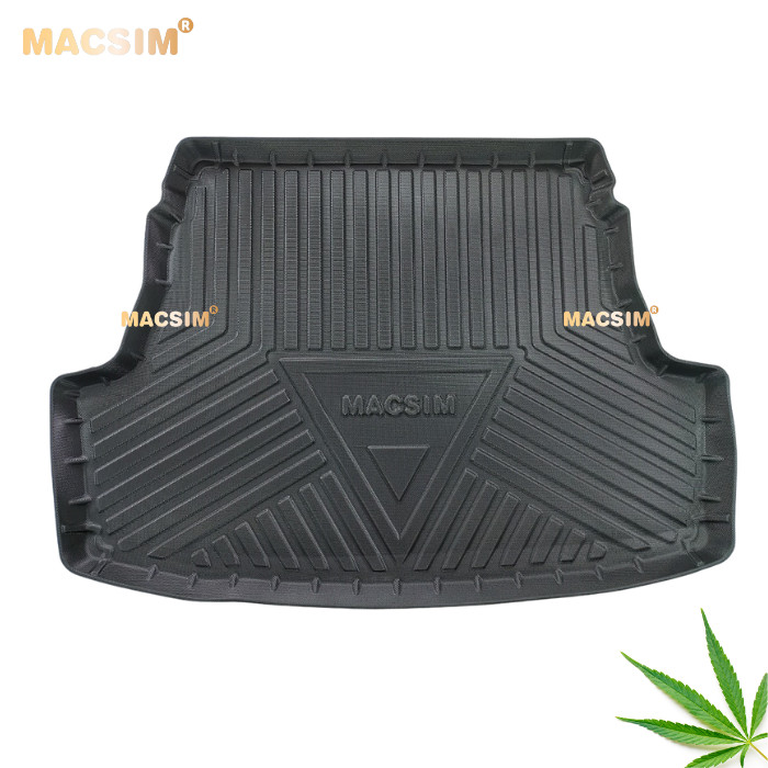Thảm lót cốp Vios 2014-2022 nhãn hiệu Macsin chất liệu tpv cao cấp màu đen