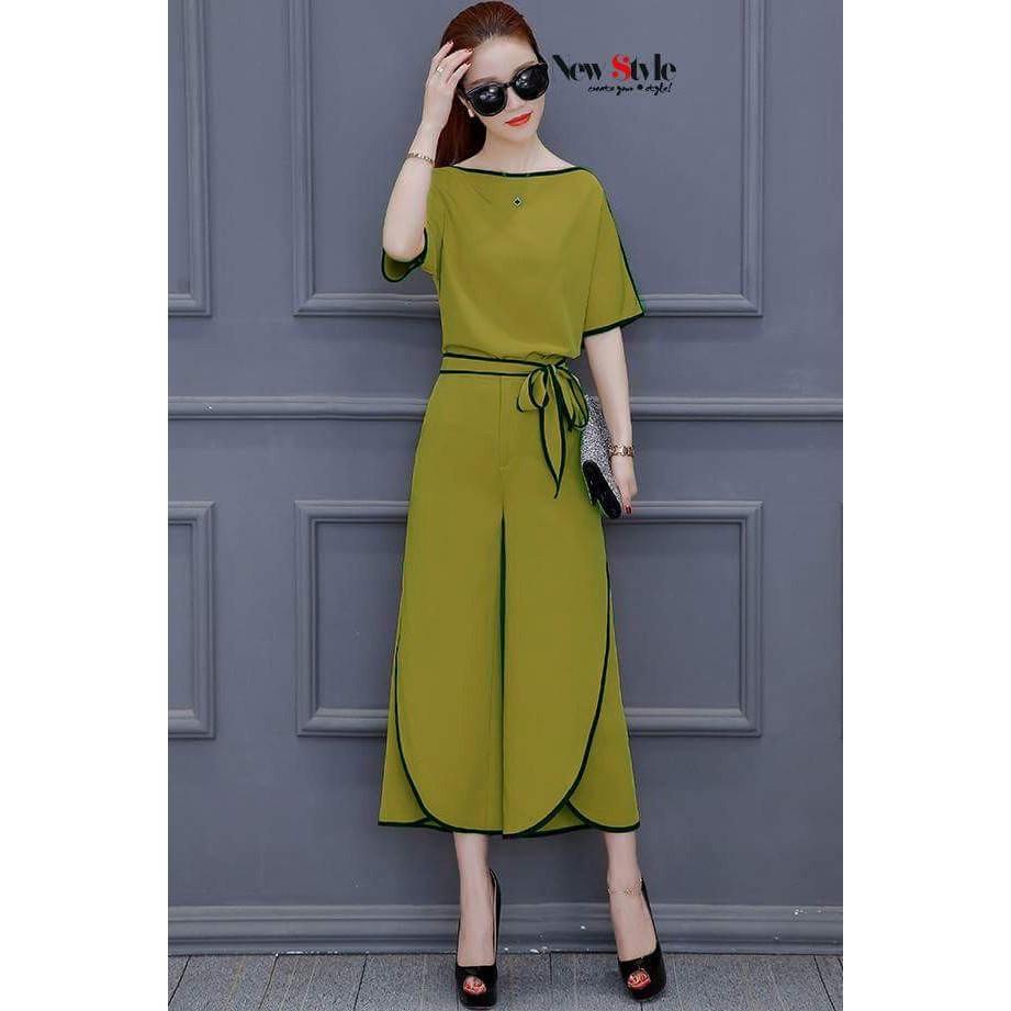 Set bộ thời trang ống rộng viền VOR