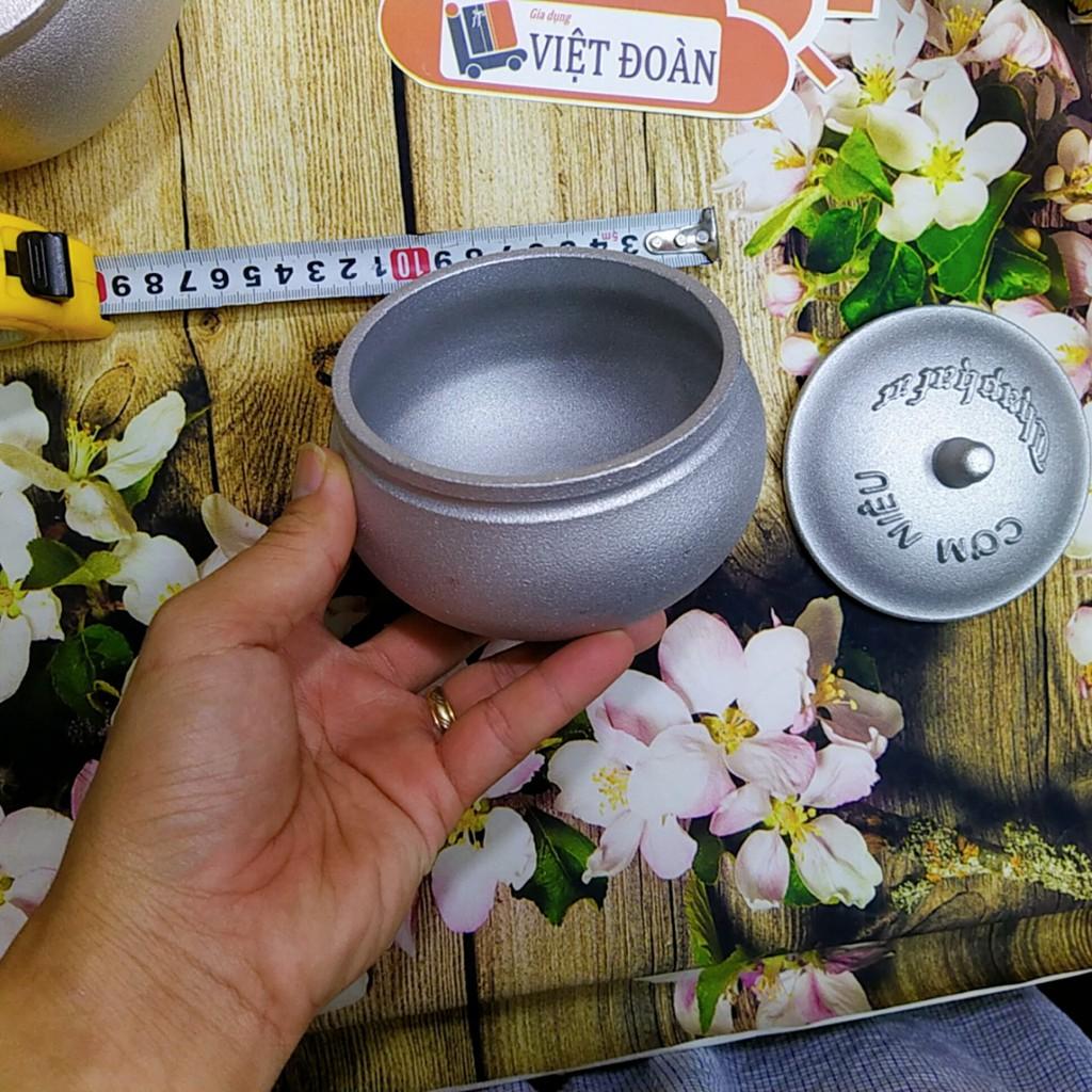 Nồi Cơm Niêu GANG bóng đẹp + dùng gia đình, quán ăn, nhà hàng. Tạo cơm cháy đều giòn rụm. SIZE 12cm, 14cm