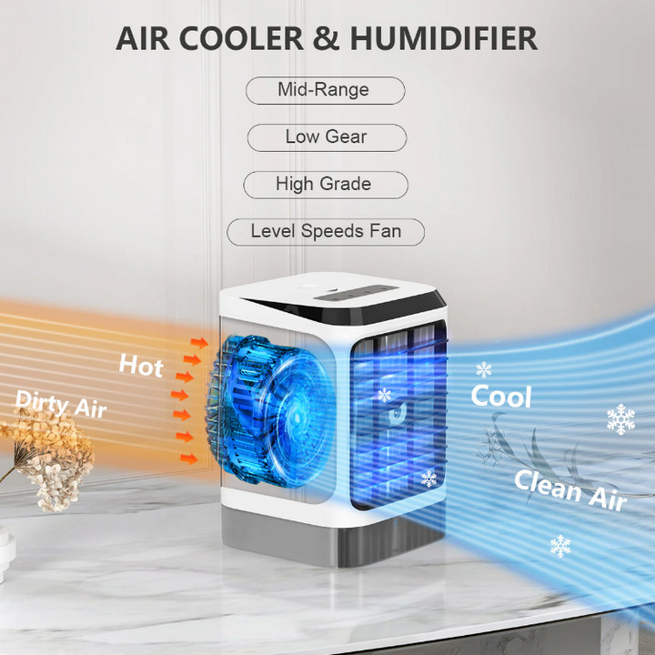 Máy Lạnh Hơi Nước Di Động CLEAN AIR Có Remote Điều Khiển Từ Xa - Home and Garden