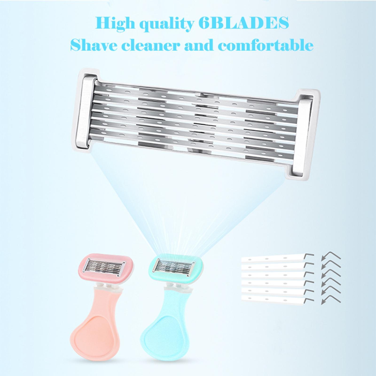 Mini Women's Razor, Non Slip Manual Shaving Razor Compact Trimmer for Thigh Arm Armpit