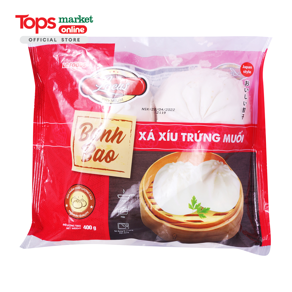 Bánh Bao Xá Xíu Trứng Muối Lacusina 400G