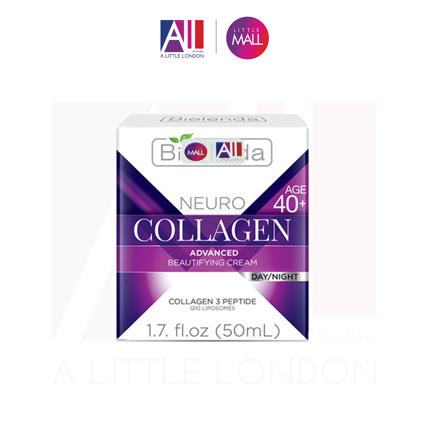Kem dưỡng ẩm chống lão hóa Bielenda Neuro Collagen 40+ Advanced Beautifying Cream 50ml (Bill Anh)