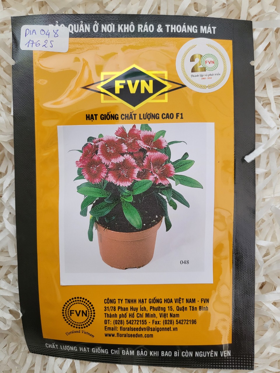 Hạt giống hoa cẩm chướng FVN FDIA073 gói 100 hạt