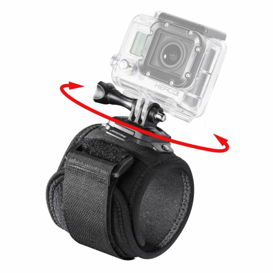 Dây đeo cánh tay, cổ tay xoay 360 độ kèm mount và đinh ốc vặn cho camera hành trình Gopro, SJCAM, GitUp, Eken, Xiaomi Yi