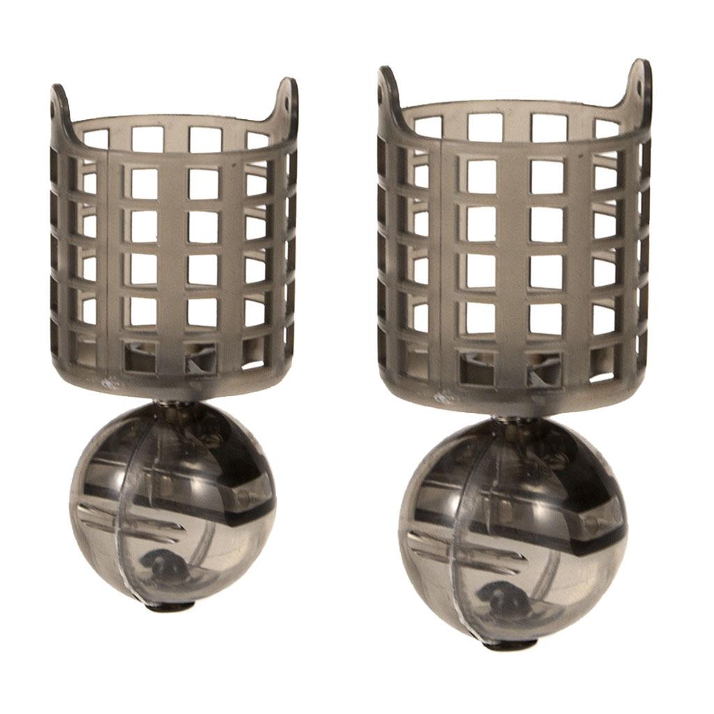 2x Fishing Bait Feeder Terminal Tackle Accessory Carp Bait Trap Cage M/S