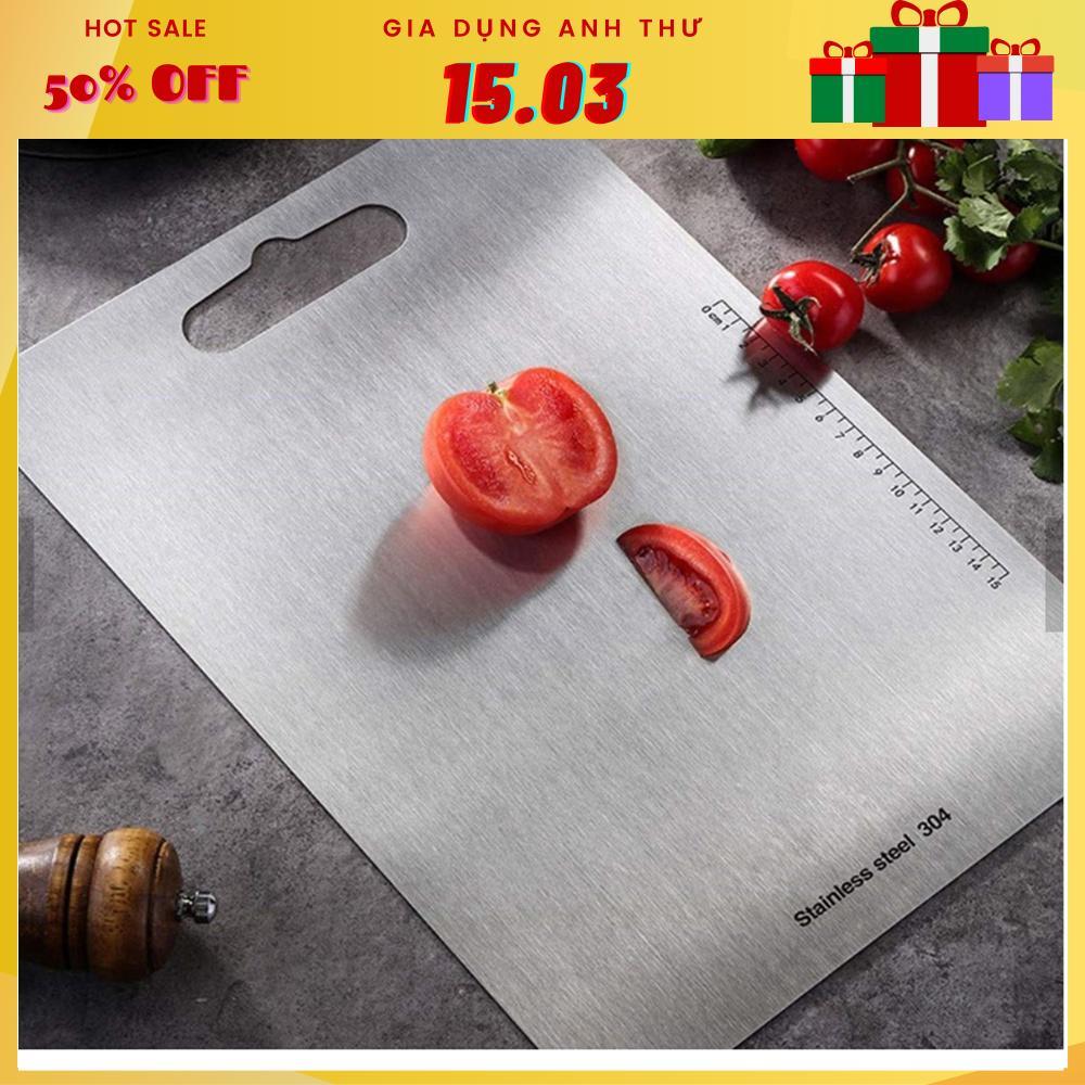Thớt Inox 304 Size Lớn Kháng Khuẩn Cường Lực Vệ Sinh Dễ Dàng