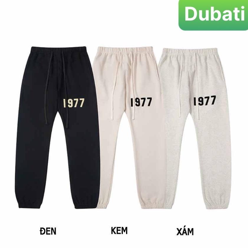 QUẦN JOGGER NAM NỮ UNISEX CHẤT NỈ DÀY DA CÁ ỐNG SUÔNG RỘNG 1977 PHONG CÁCH CAO CẤP MỚI -DUBATI FASHION