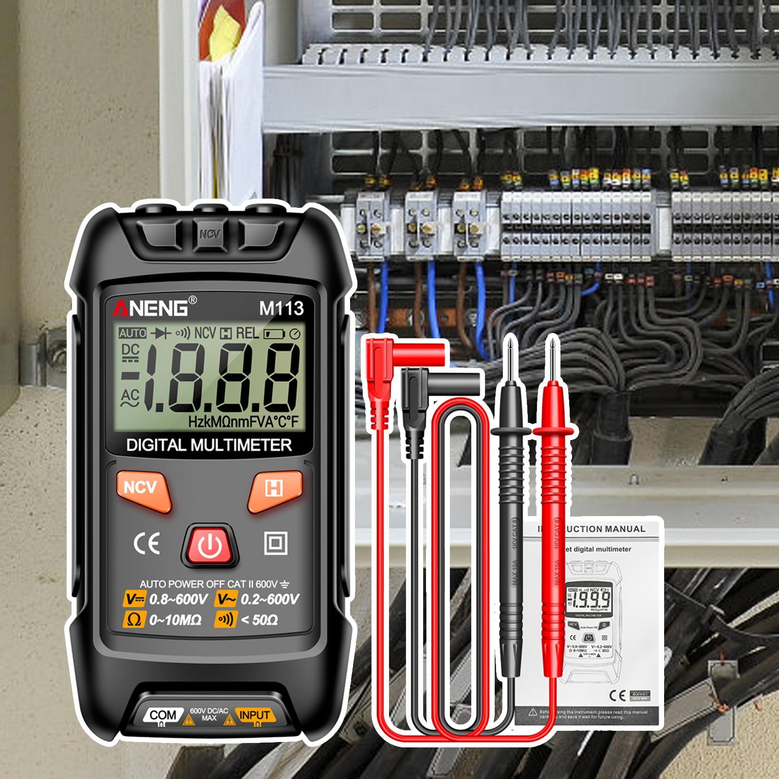 Pocket Multimeter Electrical Tester Ohm meter for  DC Voltage, Current, NCV, Continuity, Capacitance, Diodes, Meansurement, Meter for Automotive