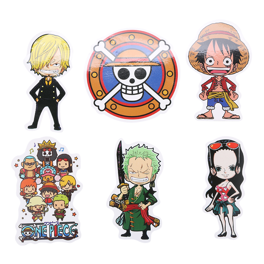 Set 6 Sticker Trang Trí - One Piece