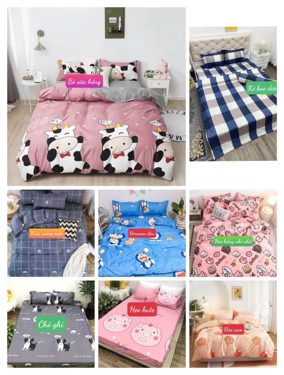 Ga trải giường 1m6x2m bọc đệm dày 10-15-20cm