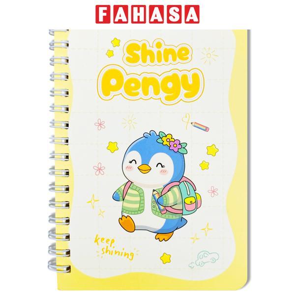 Sổ Lò Xo Shine Pengy A6 - Kẻ Ngang - 120 Trang 80gsm - The Sun