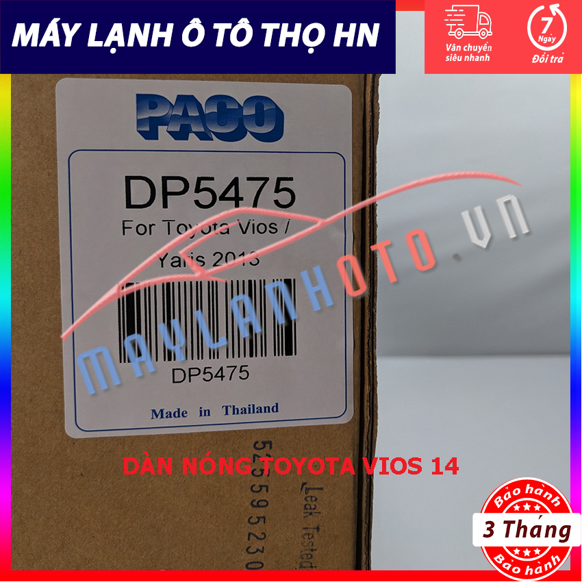 Dàn (giàn) nóng Toyota Vios 2015 Hàng xịn Thái Lan (hàng chính hãng nhập khẩu trực tiếp)