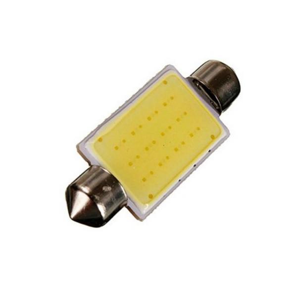 2pc 41mm Felt Cob 12 Smd Chips Dc 12v Led Dome Lights Car Dome