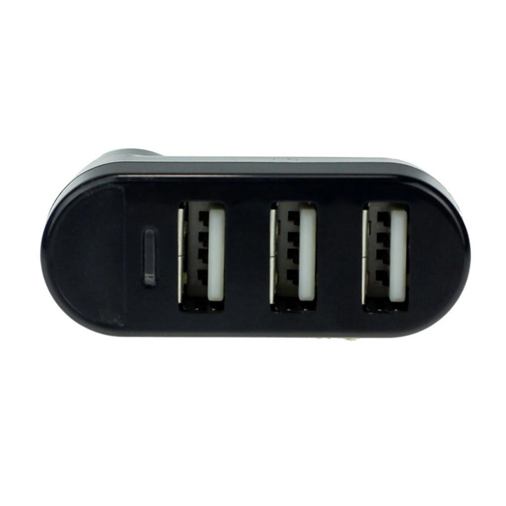 1 to 3 Port USB Splitter Adapter High  ​​Data Transfer Converter, Black
