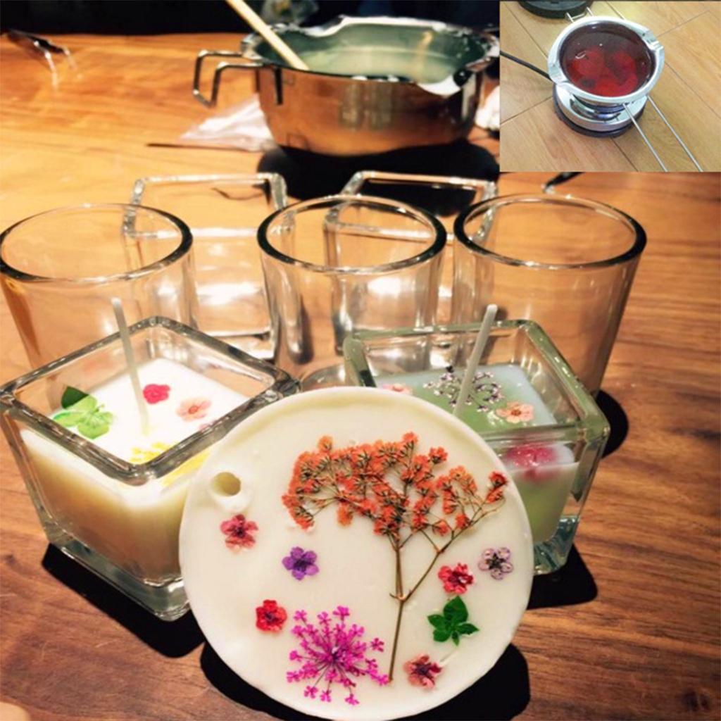 4xLong Handle Candle Wax Melting Pot Liquid Wax Pouring Tool Paraffin Melter