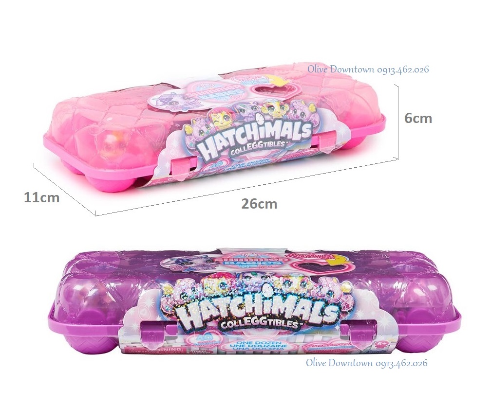 Khay 12 Trứng &amp; Thú Hatchimals Season10 SHIMMER BABIES