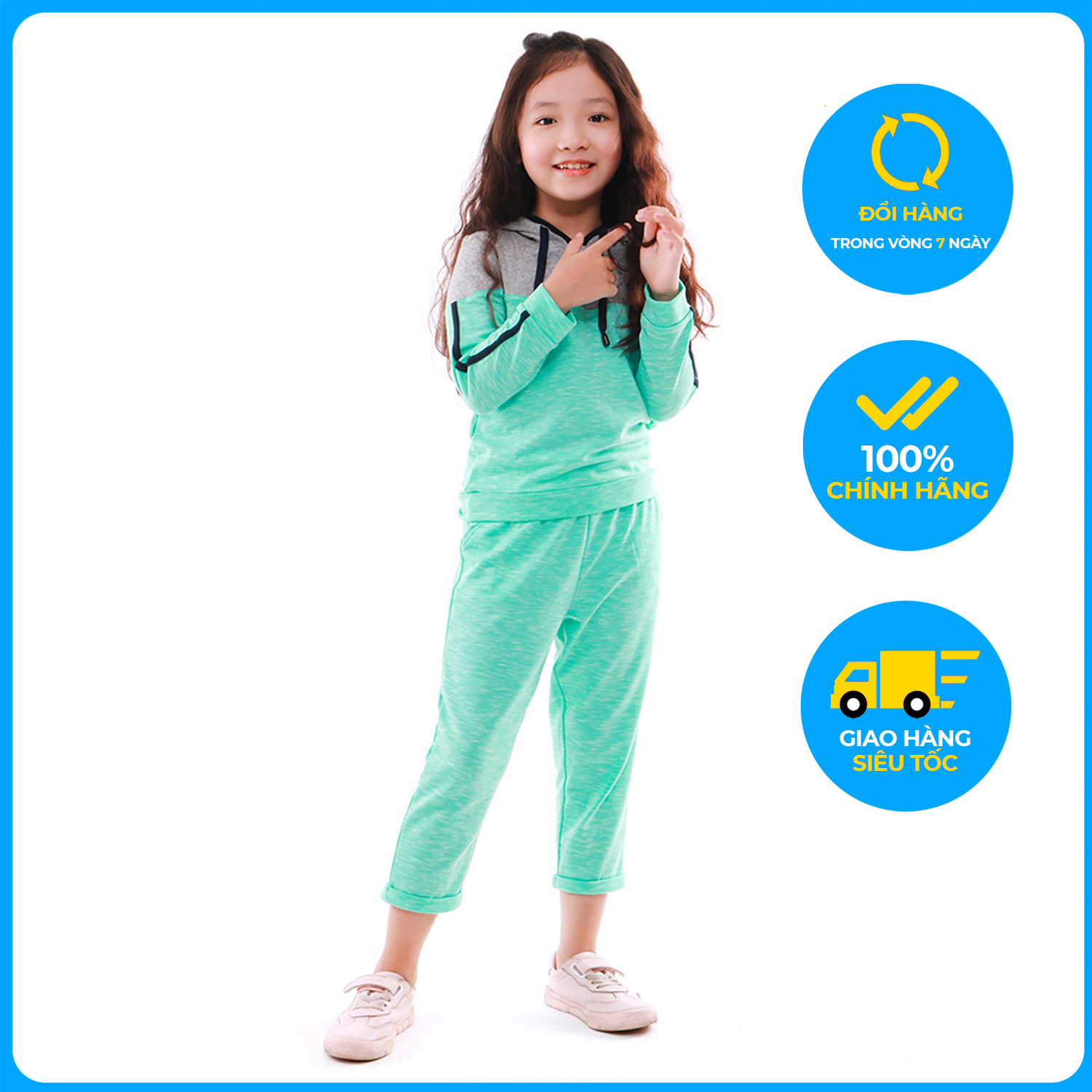 Bộ thu đông cho bé gái KM9040, Hàng Việt Nam chất lượng cao, chất liệu Cotton cao cấp, cực mềm mại ấm áp, an toàn làn da cho bé, sản phẩm được sản xuất bởi hãng thời trang Narsis