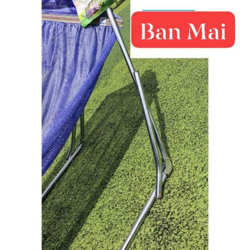 Võng Xếp Chính Hãng BAN MAI Si INOX (kèm lưới cán thép tốt)