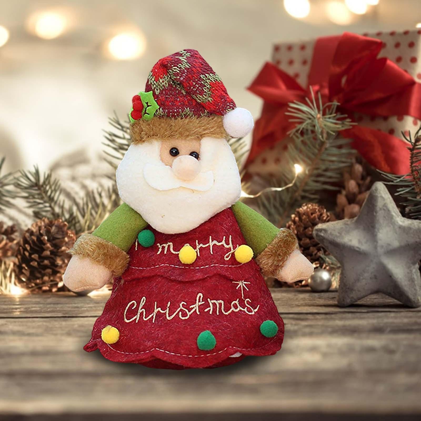 Cute Fabric Gift Bags Accessory Christmas Tree Decorations for Table Tree