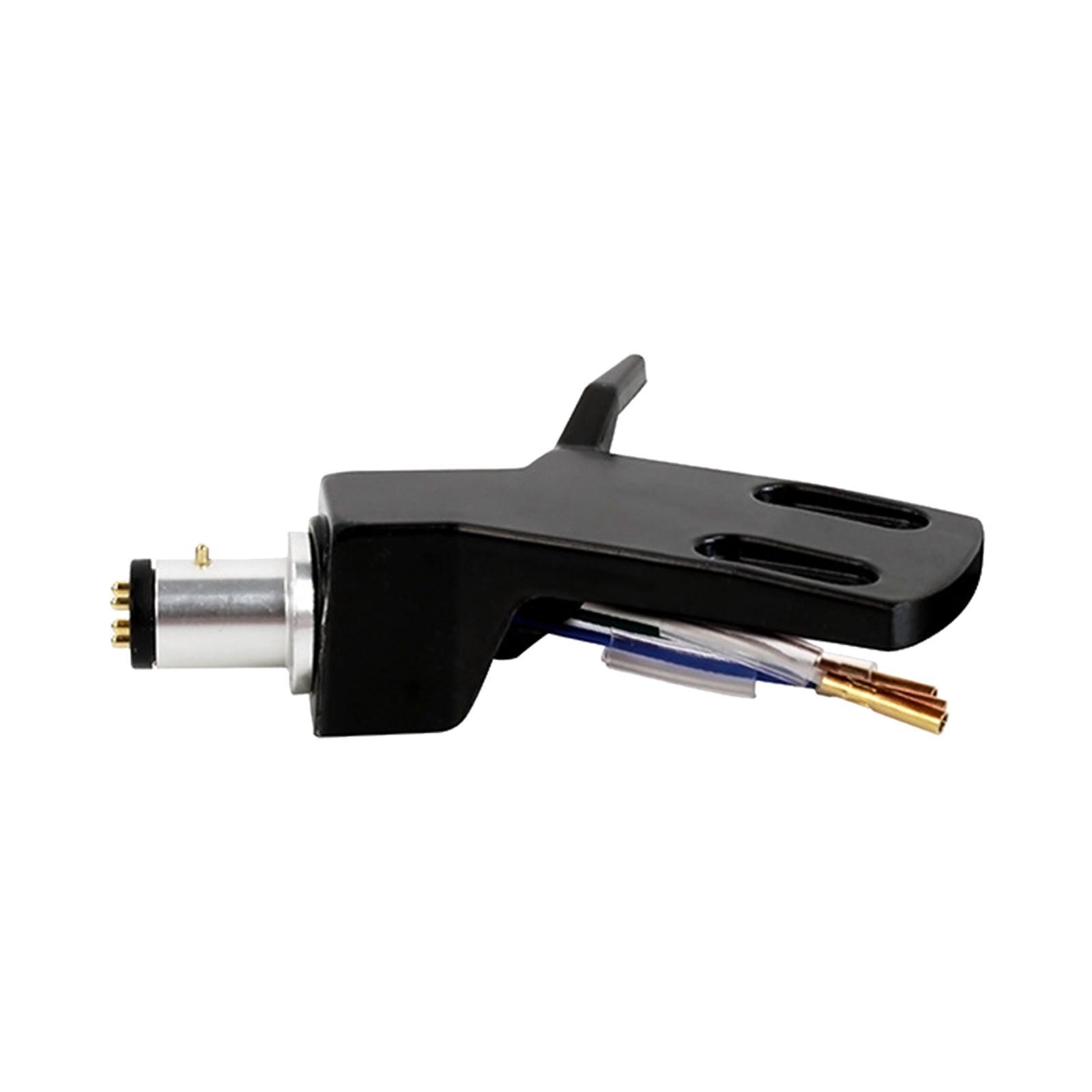 2xTurntable Headshell Universal Aluminium Alloy Hardware Replacement Durable Black