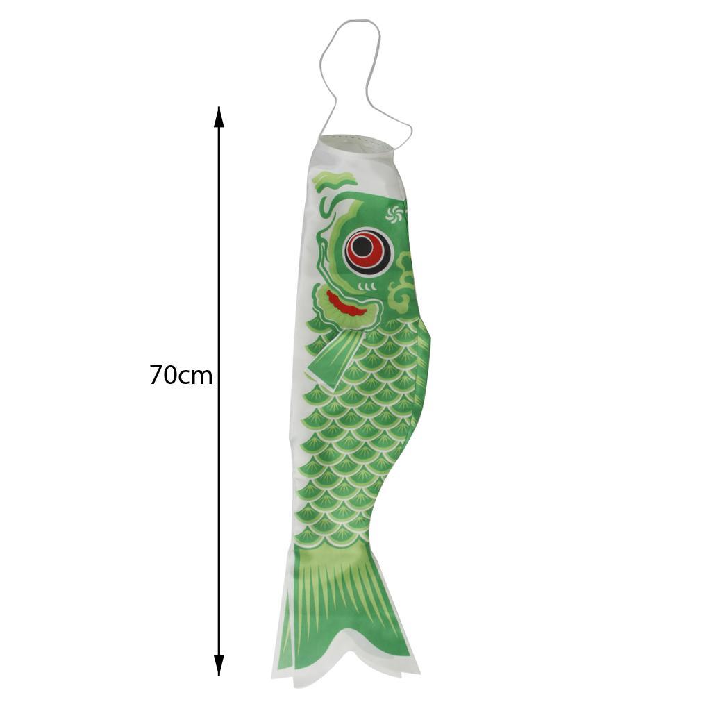 Pink & Green Japanese Carp Windsock Streamer Flag Kite Koinobori 70cm