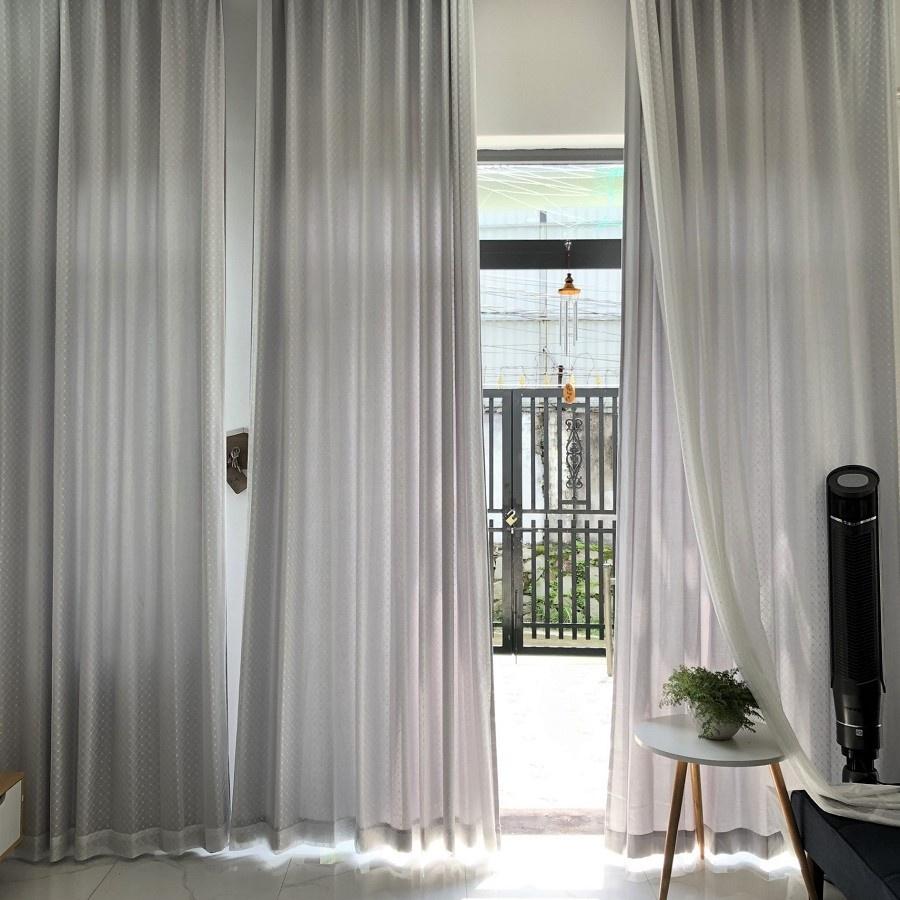 Rèm cửa 2 lớp Kawa grey & Home006