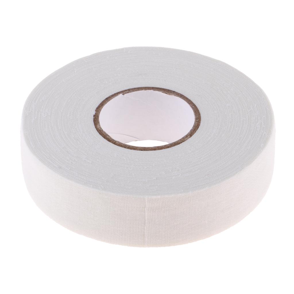 2x1 Roll Waterproof Adhesive Ice Hockey Cloth Tape Stick Handle Grip White