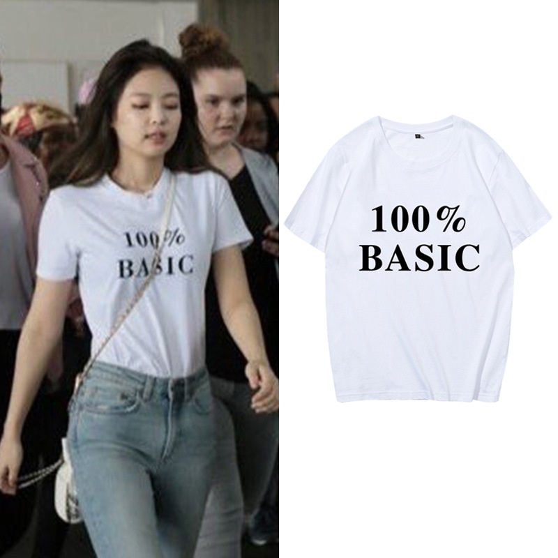 Áo thun Blackpink Jennie mặc basic