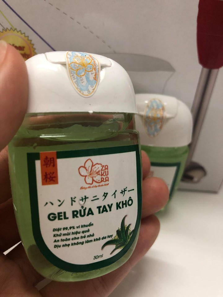 gel rửa tay khô asa zakura 60ml