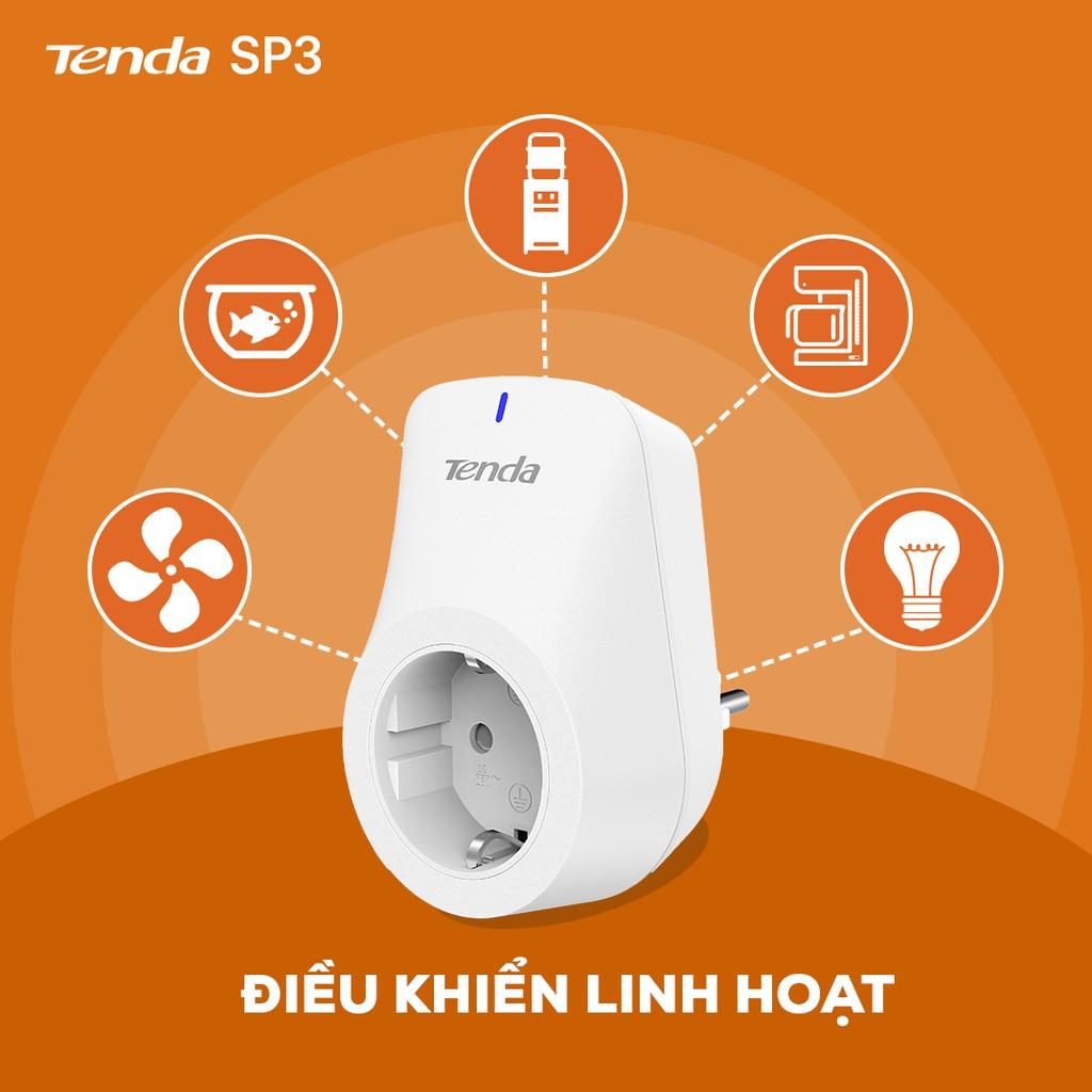 Tenda Ổ cắm điện Wi-fi thông minh điều khiển từ xa SP3 - Hãng phân phối chính thức