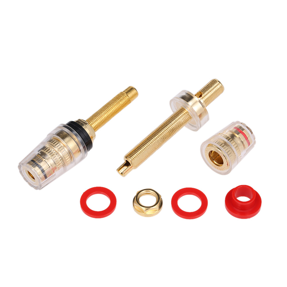 1 Cặp Thiết Bị Đầu Cuối HiFi 24 Mạ Vàng Với Ổ Cắm Chuối
