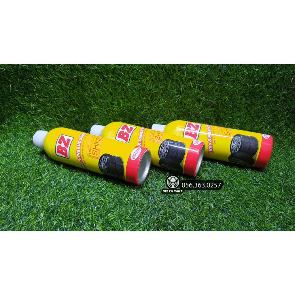 Chai xịt BZ vệ sinh dưỡng bóng lốp xe phục hồi nhựa nhám dưởng nhám bảo vệ chống bụi bẩn