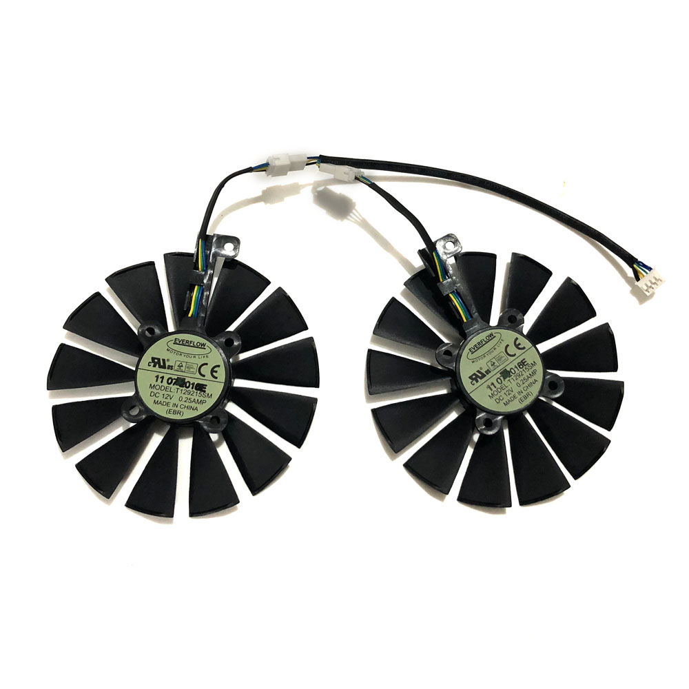 Quạt làm mát card đồ họa T129215SM cho card đồ họa CERBERUS GTX1070TI A8G GDDR5 Làm mát khi thay thế