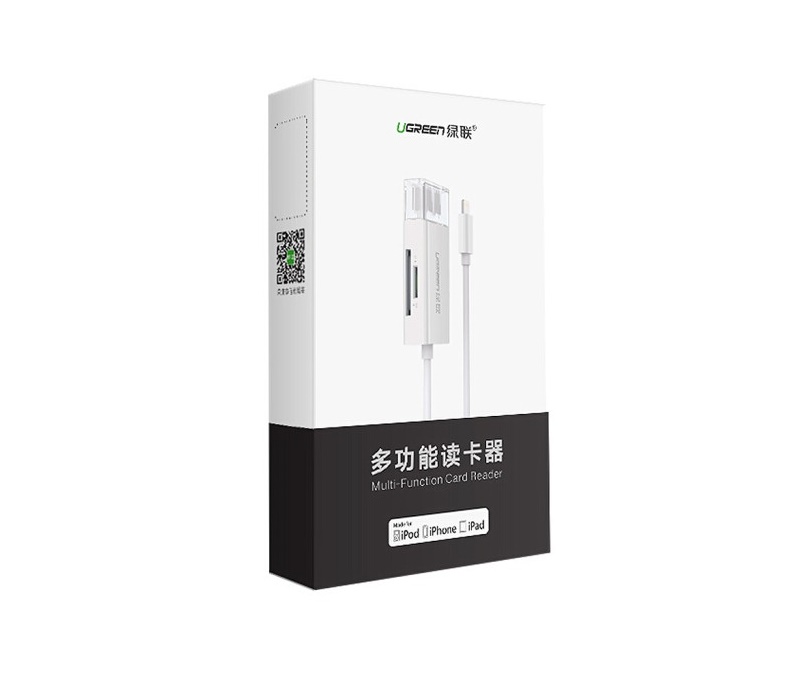 Đầu đọc thẻ nhớ iPhone, iPad, iPod chuẩn MFi chính hãng Ugreen 30612