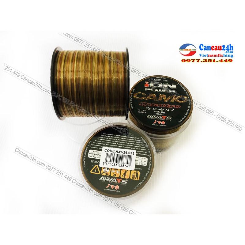 Cước câu cá Nhật ION CAMO chính hãng chuyên dùng săn hàng cá lớn đủ side