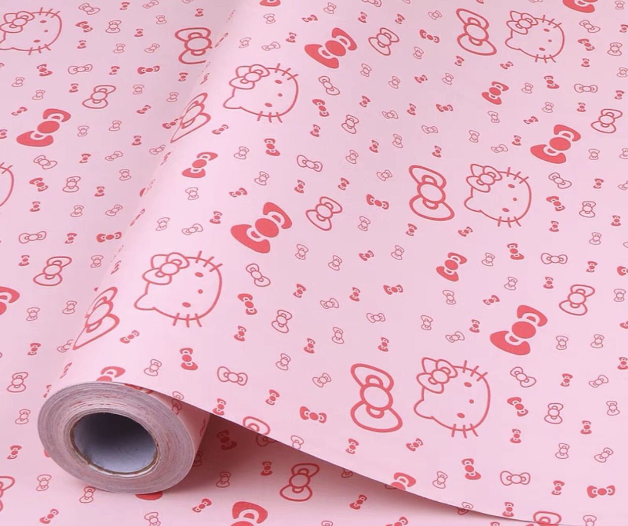 Combo 10 mét giấy dán tường, decal dán tường trang trí nhà cửa KITTY NƠ khổ 45cm