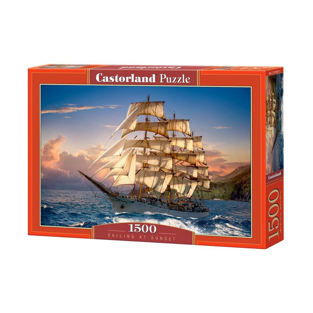 Xếp hình puzzle ra khơi lúc hoàng hôn 1500 mảnh CASTORLAND C-151431